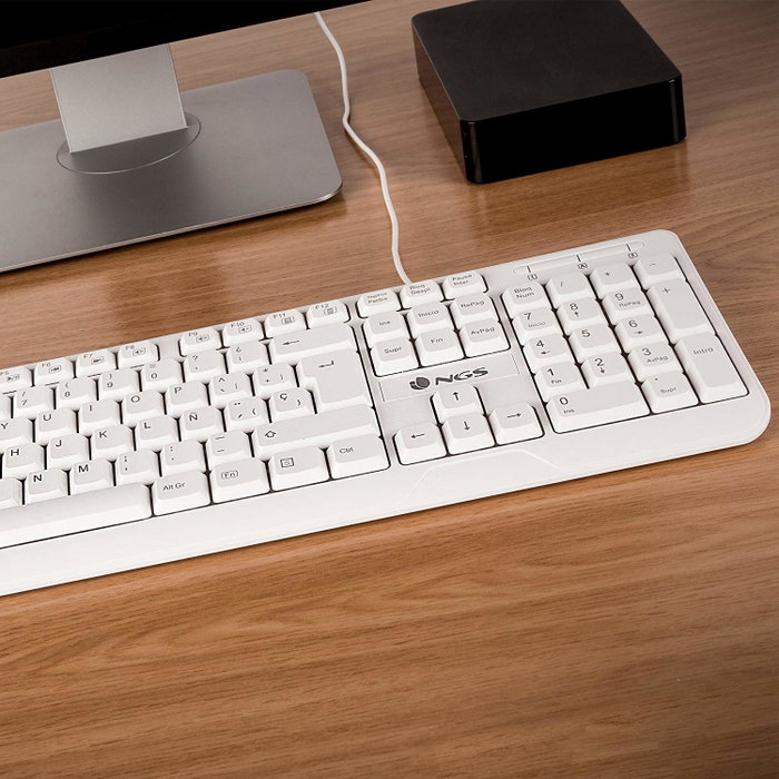 NGS Spike Teclado Blanco USB NGS Spike Teclado Blanco USB